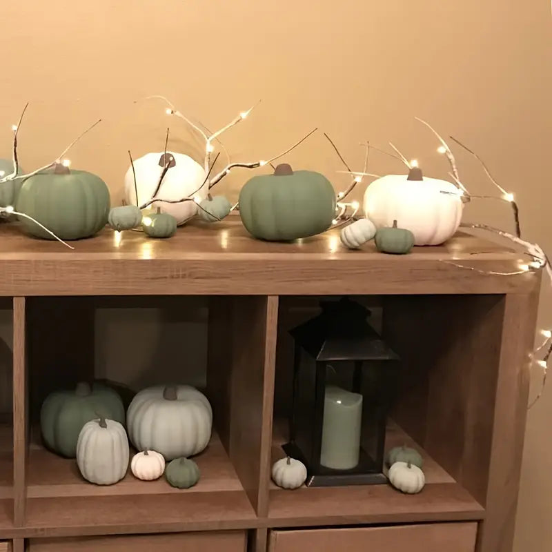 6ft Birch Wreath Garland with 48 LED Lights-4