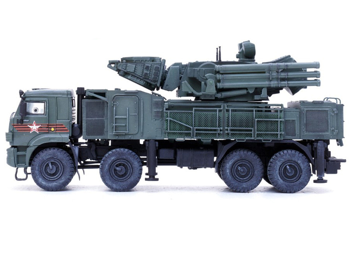 Pantsir S1 96K6 Self-Propelled Air Defense Weapon System "Victory Day Parade" Russian Army "Armor Premium" Series 1/72 Diecast Model by Panzerkampf-1