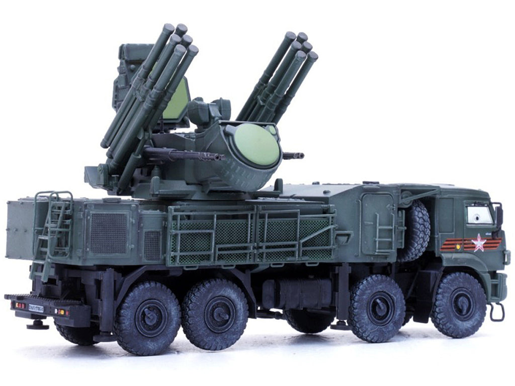 Pantsir S1 96K6 Self-Propelled Air Defense Weapon System "Victory Day Parade" Russian Army "Armor Premium" Series 1/72 Diecast Model by Panzerkampf-2