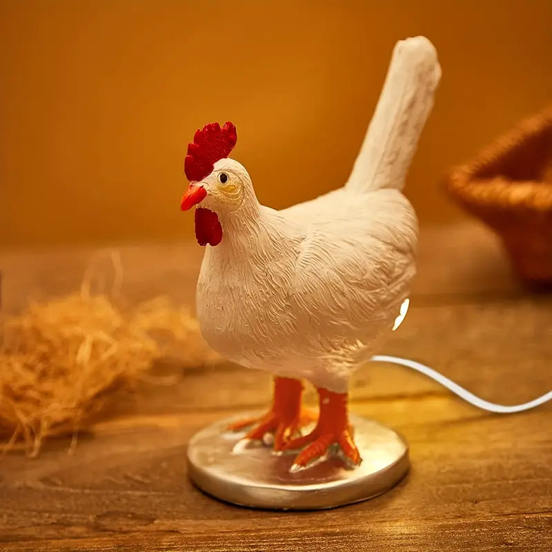 Lifelike Chicken Egg Lamp - 3D LED Night Light with USB Power-2