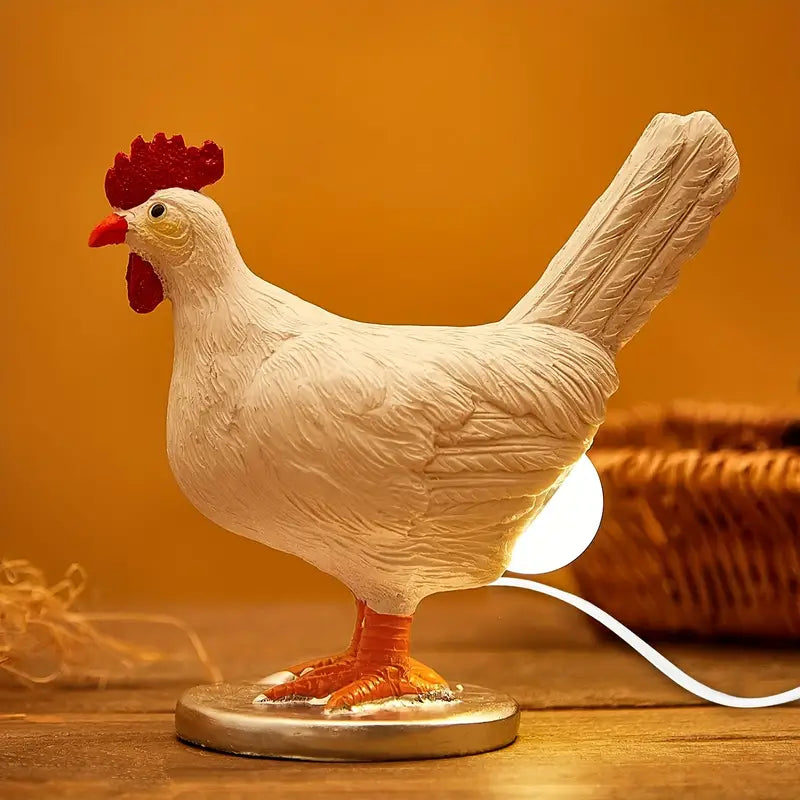 Lifelike Chicken Egg Lamp - 3D LED Night Light with USB Power-1