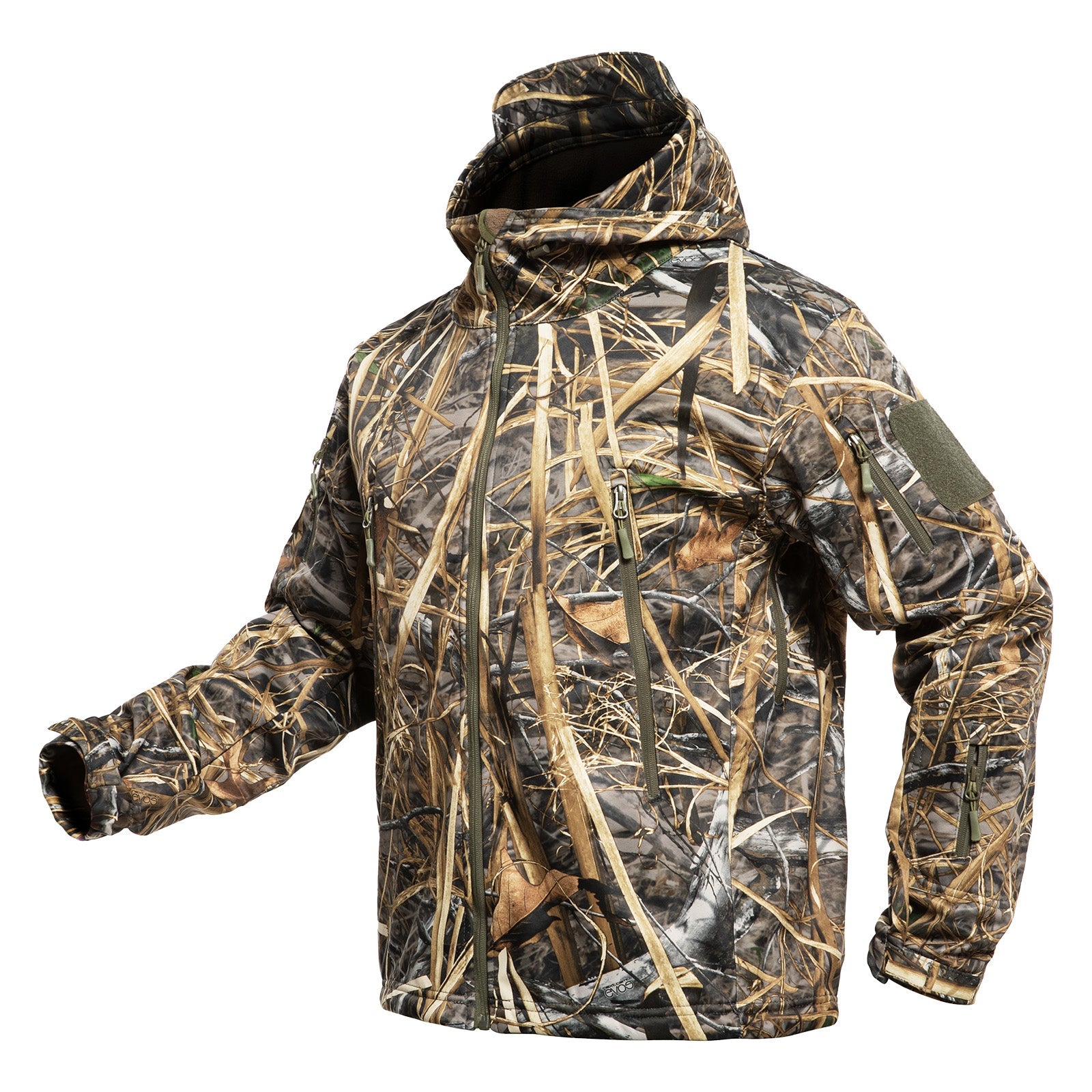 Hunting Jacket for Men Quiet Hunting Camouflage Clothing Hoodie Camo Coat