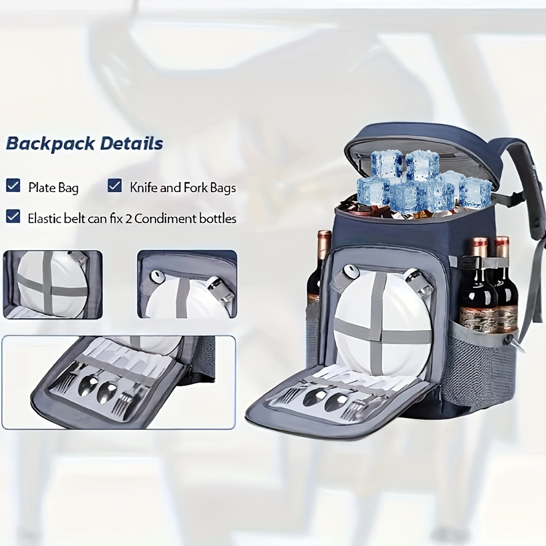 Insulated Sports Backpack 35-Can Blue-2