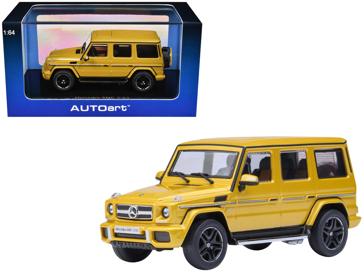 2017 Mercedes-Benz AMG G 63 Solar Beam Yellow 1/64 Diecast Model Car by Autoart-4