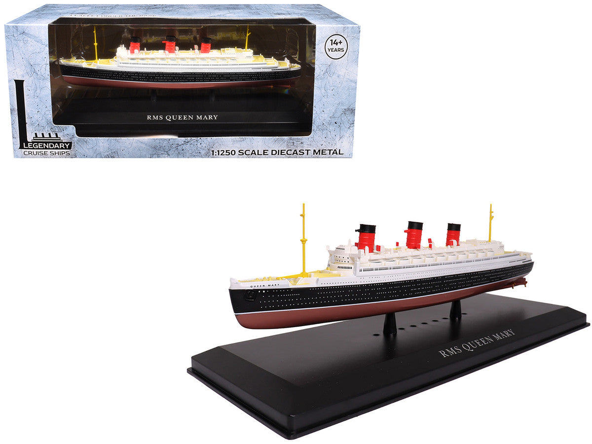 RMS Queen Mary Passenger Ship 1/1250 Diecast Model by Legendary Cruise Ships-4