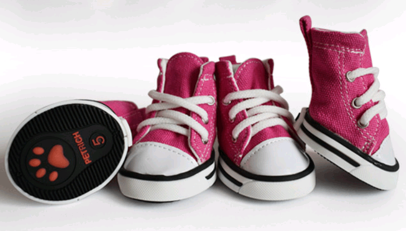 Stylish Denim Canvas Dog Shoes: Trendy, Waterproof, And Non-Slip-0