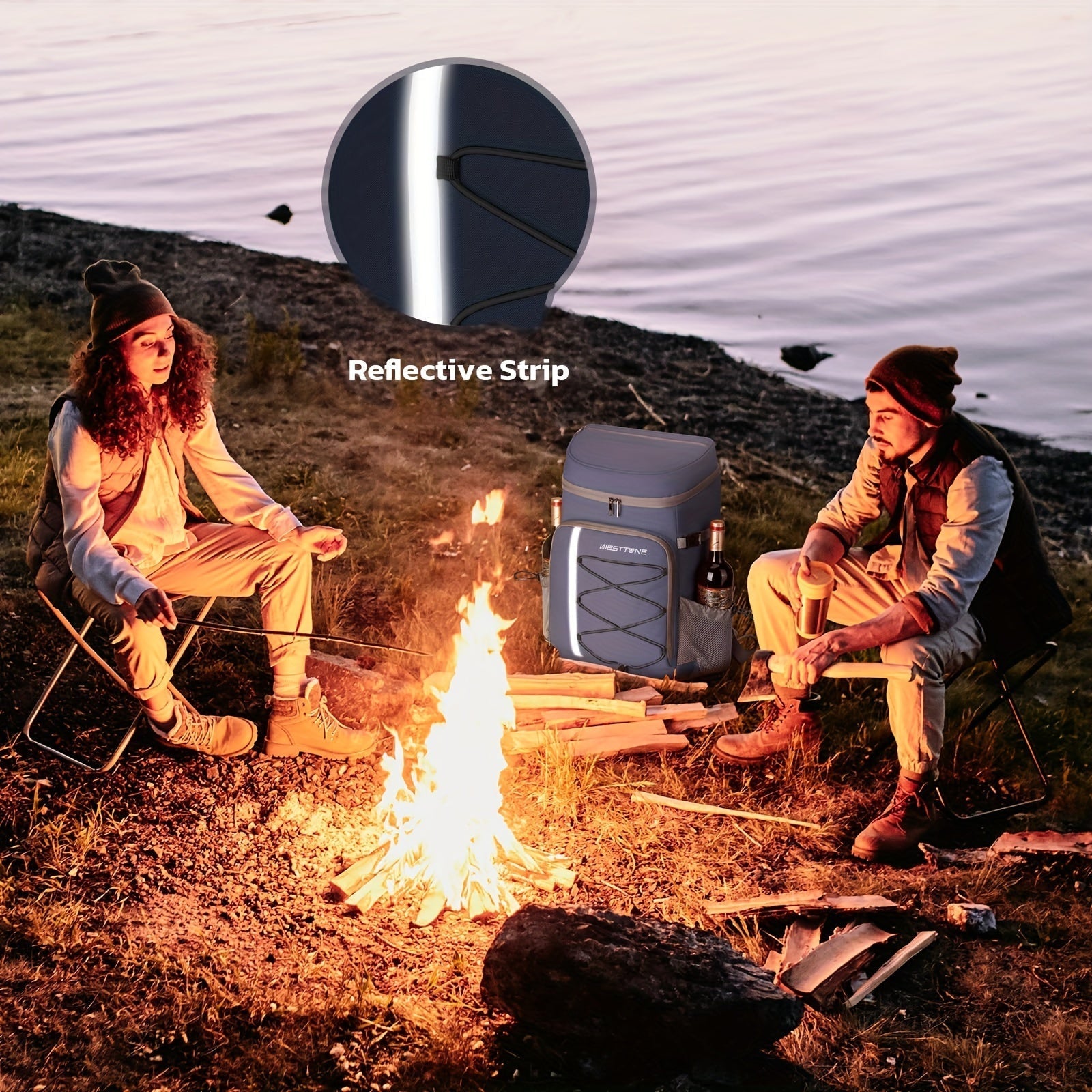 Insulated Sports Backpack 35-Can Blue-4