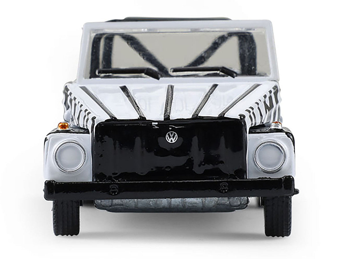 1974 Volkswagen Thing (Type 181) "Safari Adventure" Black and White Zebra Stripes "Club Vee-Dub" Series 21 1/64 Diecast Model Car by Greenlight