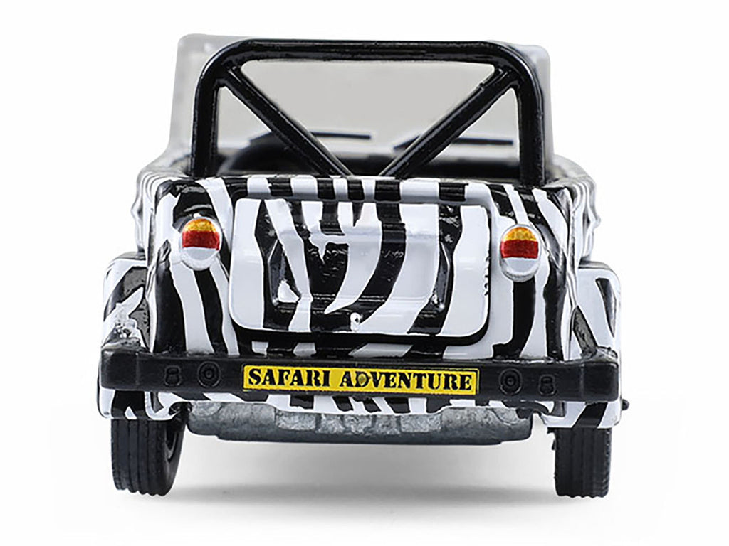 1974 Volkswagen Thing (Type 181) "Safari Adventure" Black and White Zebra Stripes "Club Vee-Dub" Series 21 1/64 Diecast Model Car by Greenlight