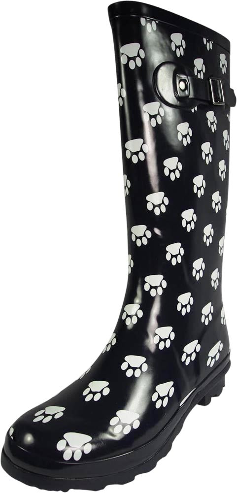 Norty Women’s Rain Boots Waterproof Hi-Calf 13 inch Rubber Garden Boot