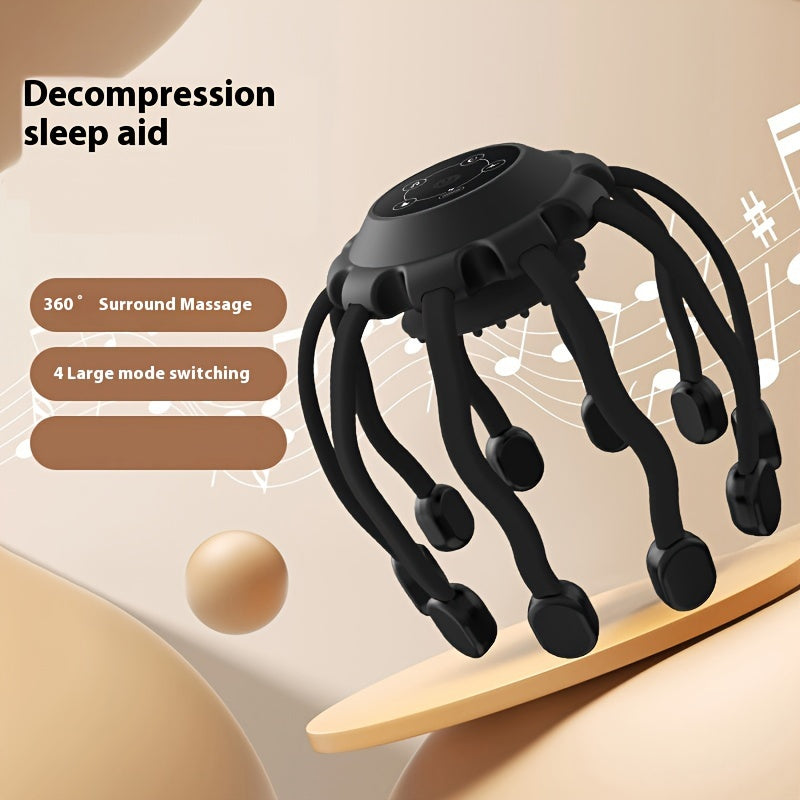 Multi-Claw Electric Massager for Head, Scalp, and Neck(Black)-3