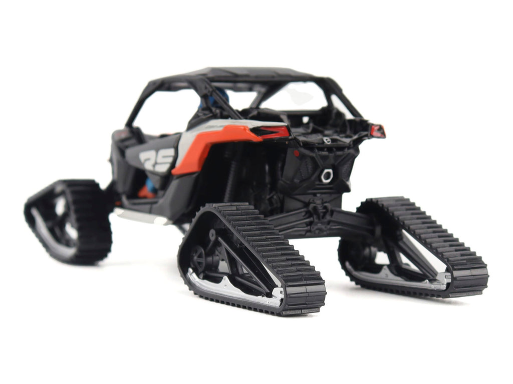 Can-Am Maverick X3 X RS Turbo RR Winter Version Chalk Gray and Magma Red with Driver Figure 1/32 Diecast Model by BRP Models-0