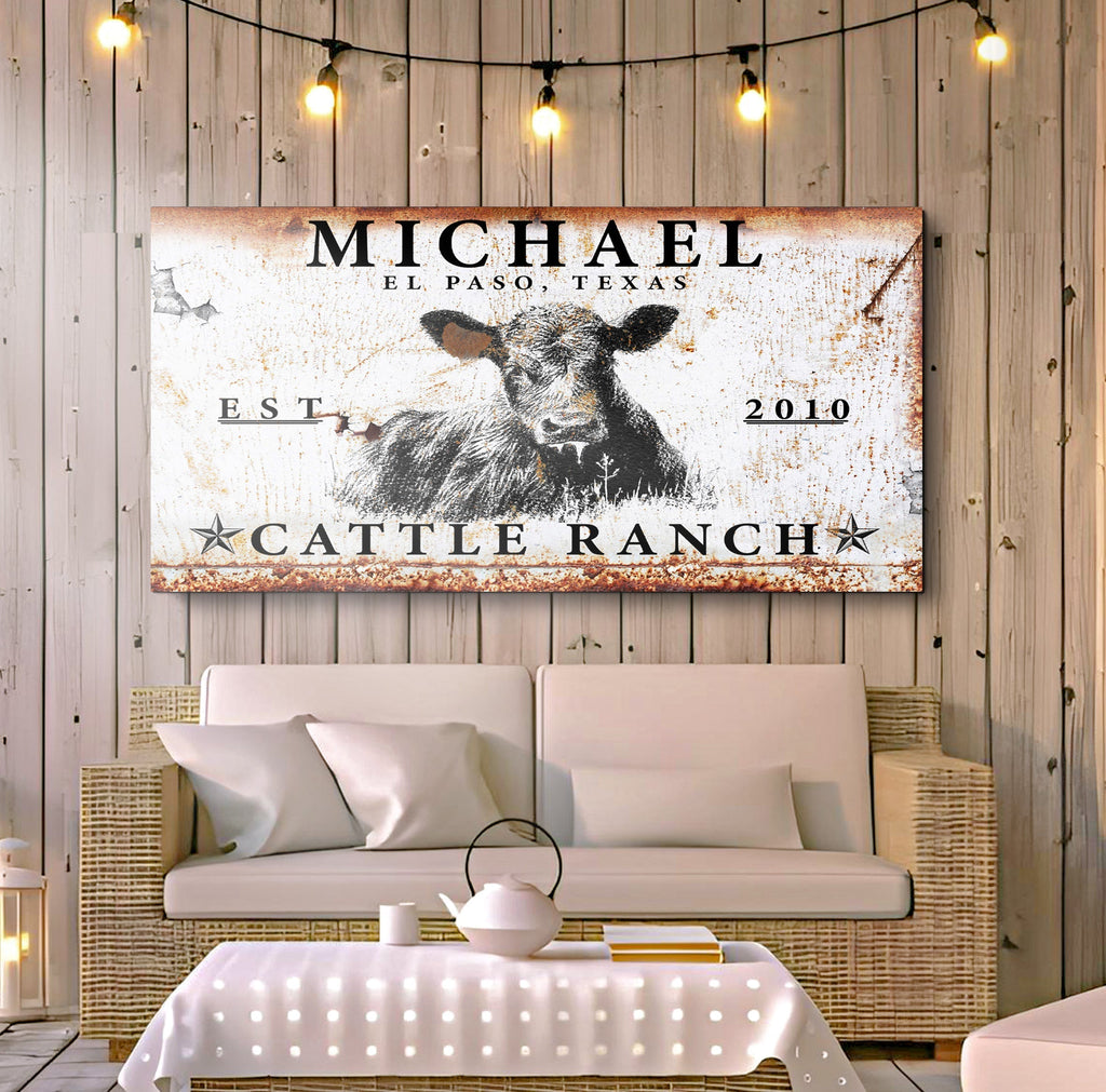 Cattle Ranch Sign X-1