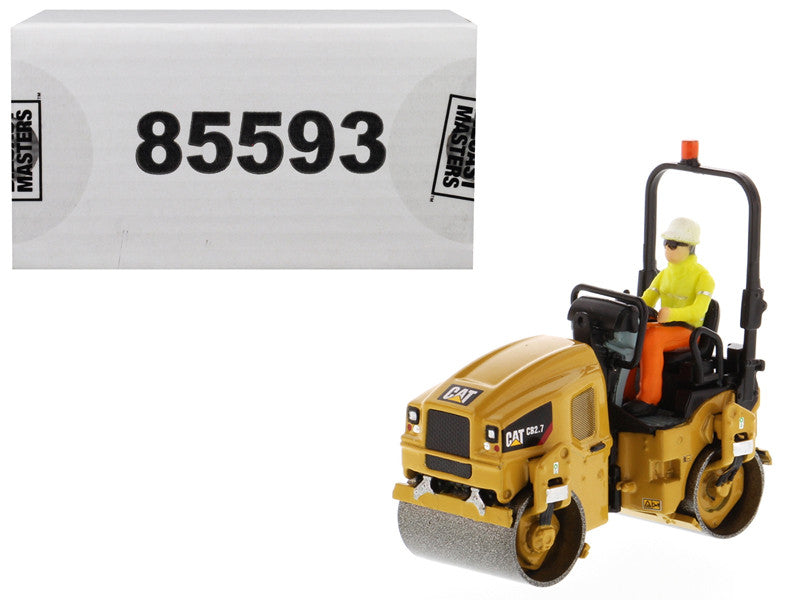 CAT Caterpillar CB-2.7 Utility Compactor with Operator "High Line Series" 1/50 Diecast Model by Diecast Masters-0