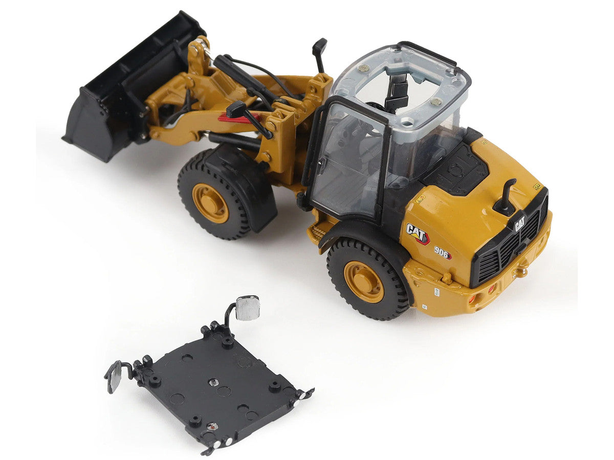 CAT Caterpillar 906 Compact Wheel Loader Yellow with Operator "High Line Series" 1/50 Diecast Model by Diecast Masters