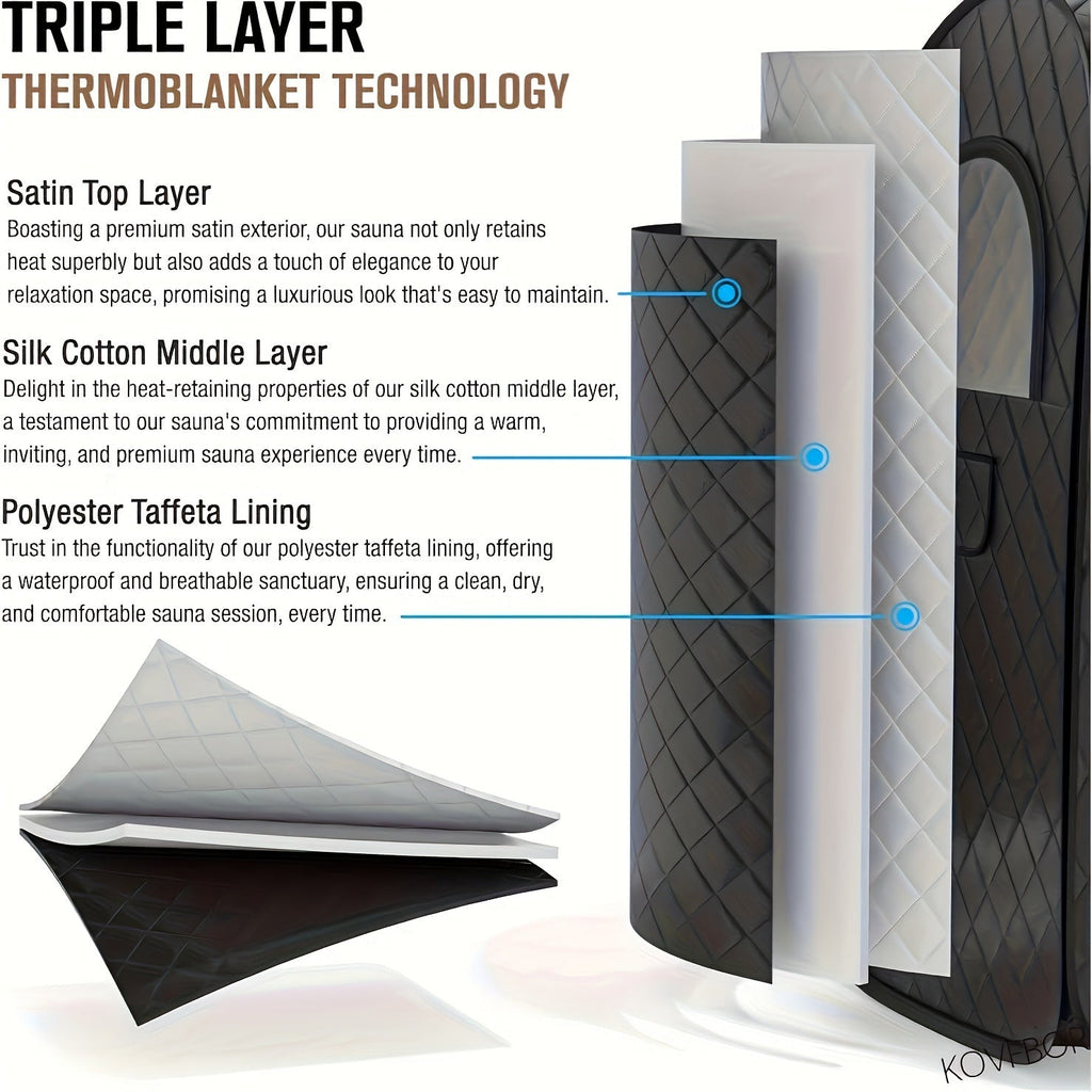 Full Size Portable Steam Sauna Tent for Home-2