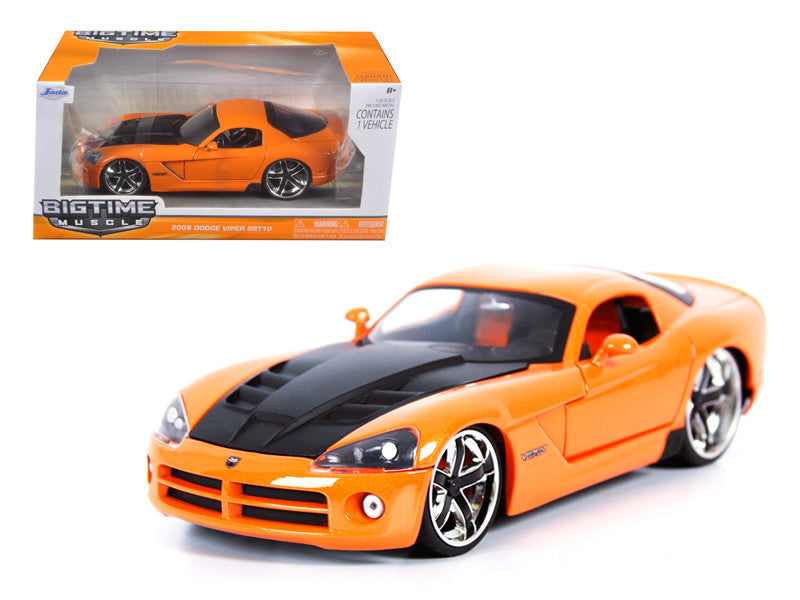 2008 Dodge Viper SRT10 Orange 1/24 Diecast Car Model by Jada-0