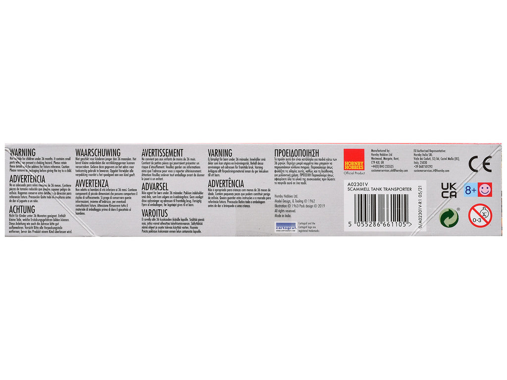 Level 2 Model Kit Scammel Tank Transporter 1/76 Plastic Model Kit by Airfix