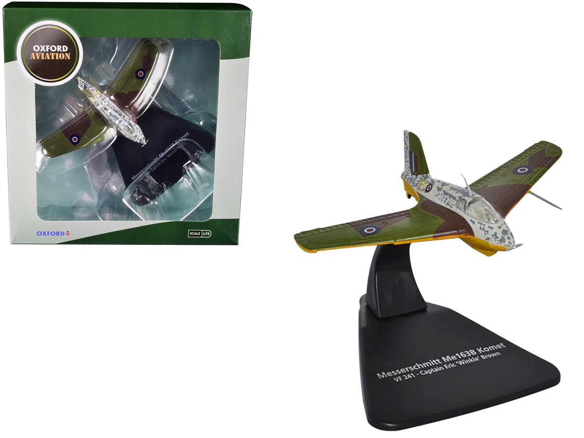 Messerschmitt Me 163B Komet Rocket Plane VF 241 Captain Eric 'Winkle' Brown "Oxford Aviation" Series 1/72 Diecast Model Airplane by Oxford Diecast-0