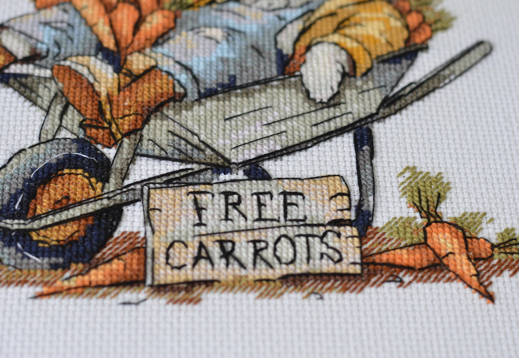 Cross-stitch kit - Free carrots AH-288-4