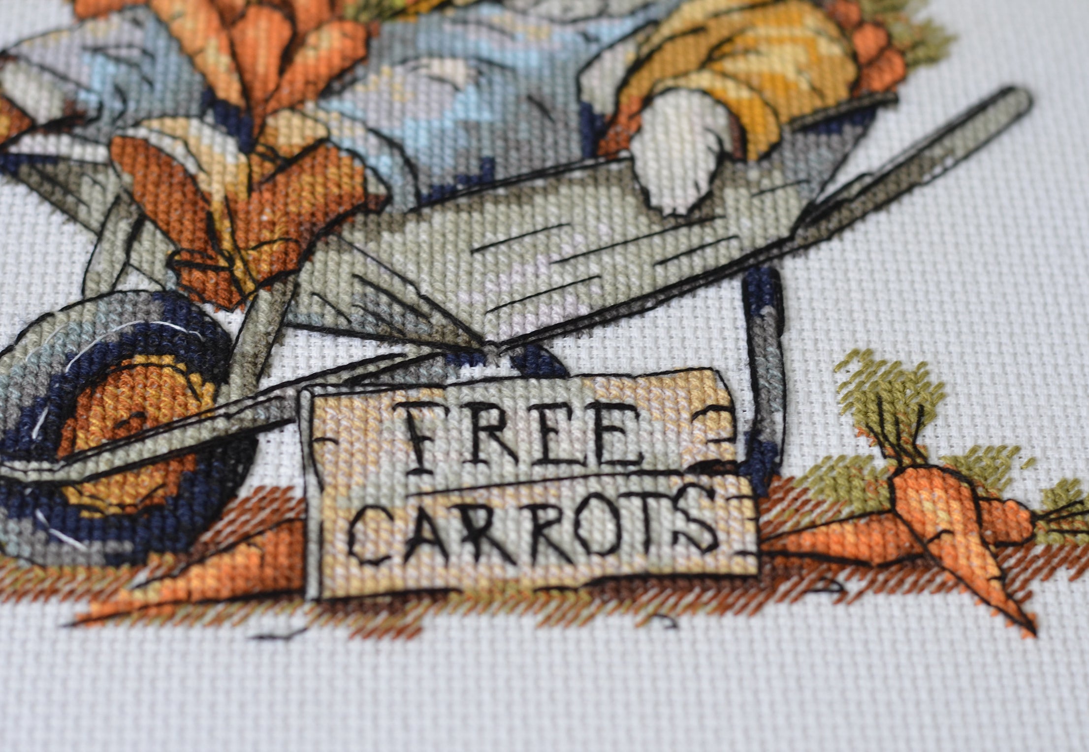 Cross-stitch kit - Free carrots AH-288-4