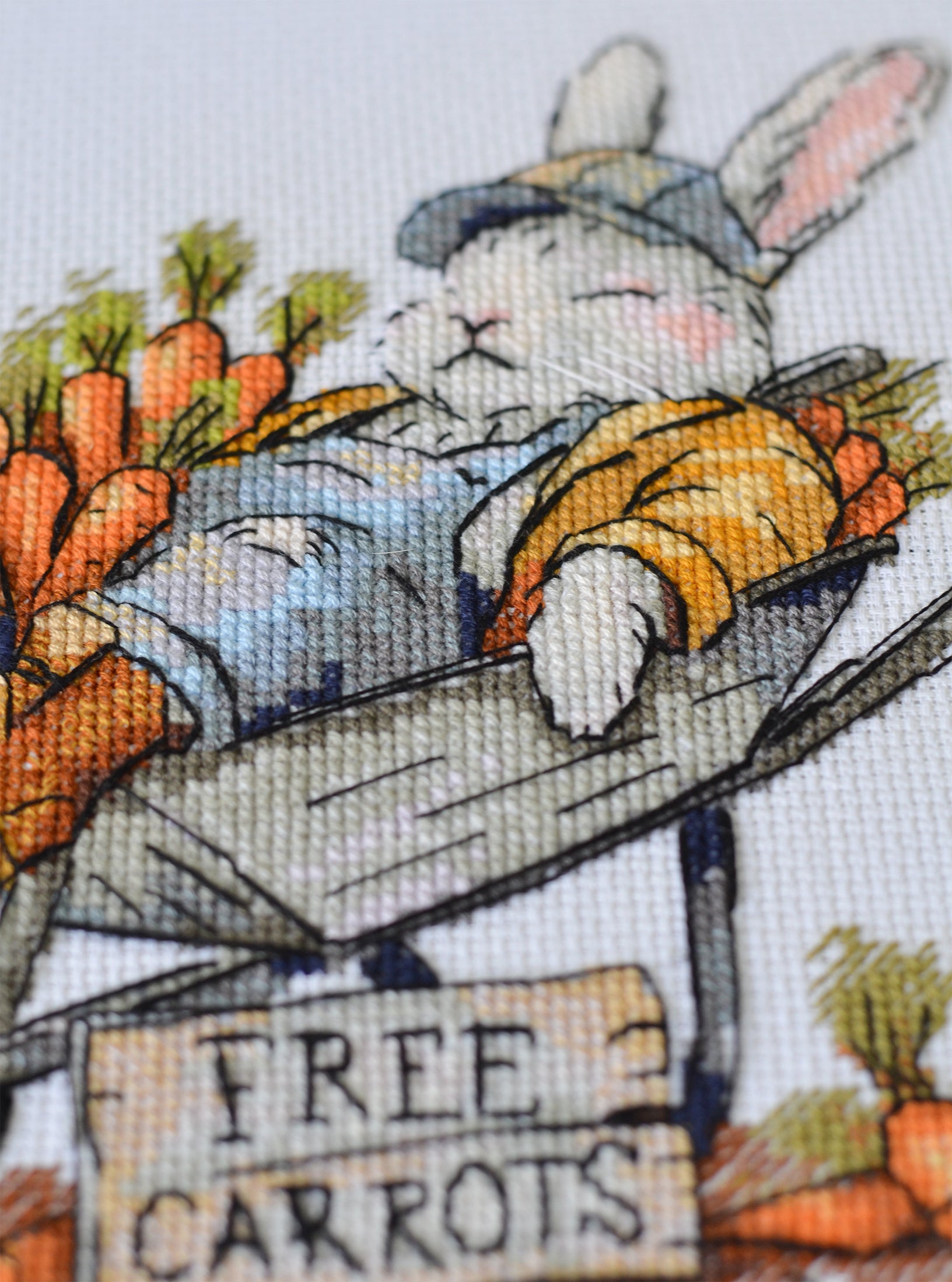 Cross-stitch kit - Free carrots AH-288-3