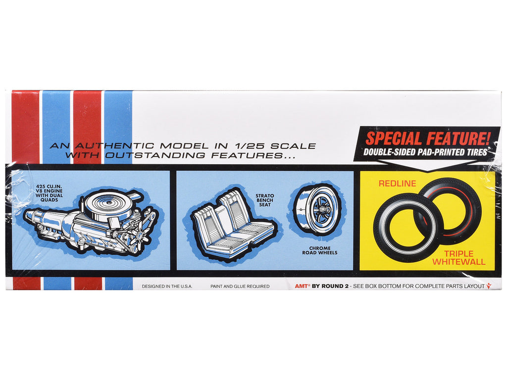 Skill 2 Model Kit 1966 Buick Riviera GS 1/25 Scale Model by AMT-1