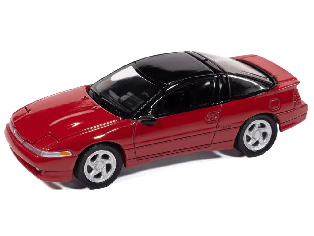 1991 Mitsubishi Eclipse GSX Maranello Red with Black Top "Import Legends" Series 1/64 Diecast Model Car by Auto World