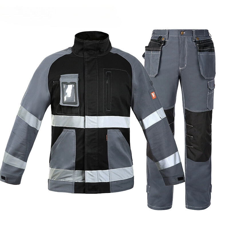 Bauskydd Safety Electrician and Technician Autumn 100% Cotton Durable and Wear-Resistant Workwear Uniform Set