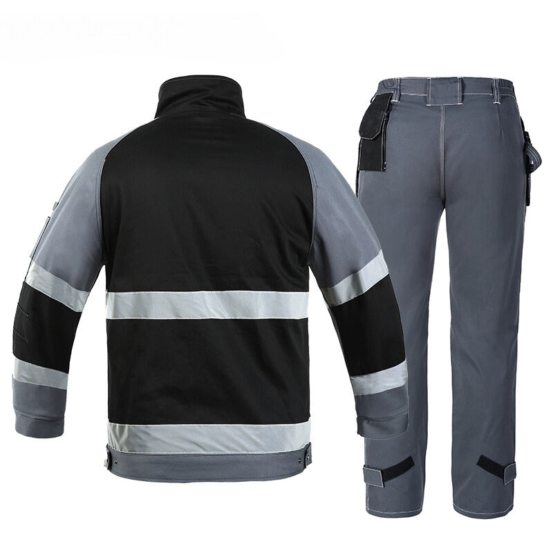 Bauskydd Safety Electrician and Technician Autumn 100% Cotton Durable and Wear-Resistant Workwear Uniform Set