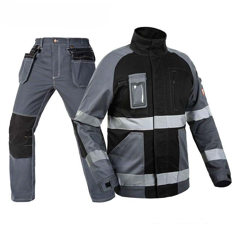 Bauskydd Safety Electrician and Technician Autumn 100% Cotton Durable and Wear-Resistant Workwear Uniform Set