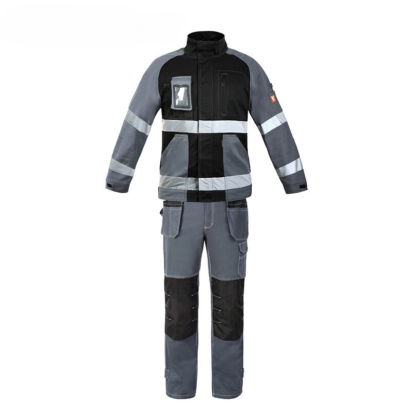 Bauskydd Safety Electrician and Technician Autumn 100% Cotton Durable and Wear-Resistant Workwear Uniform Set