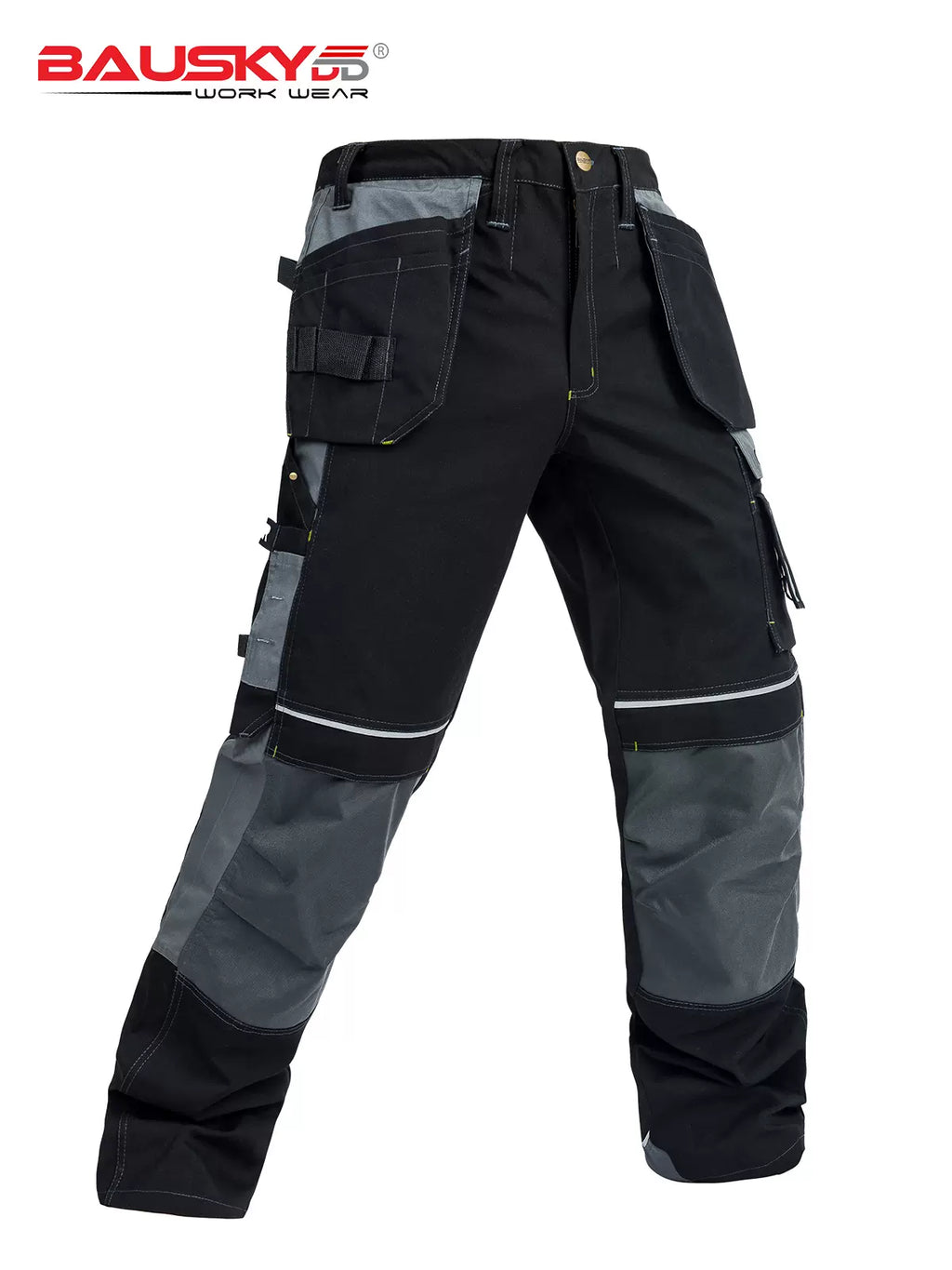 100% Cotton Cargo Pants with Detachable Knee Reinforcement Pockets [B125]