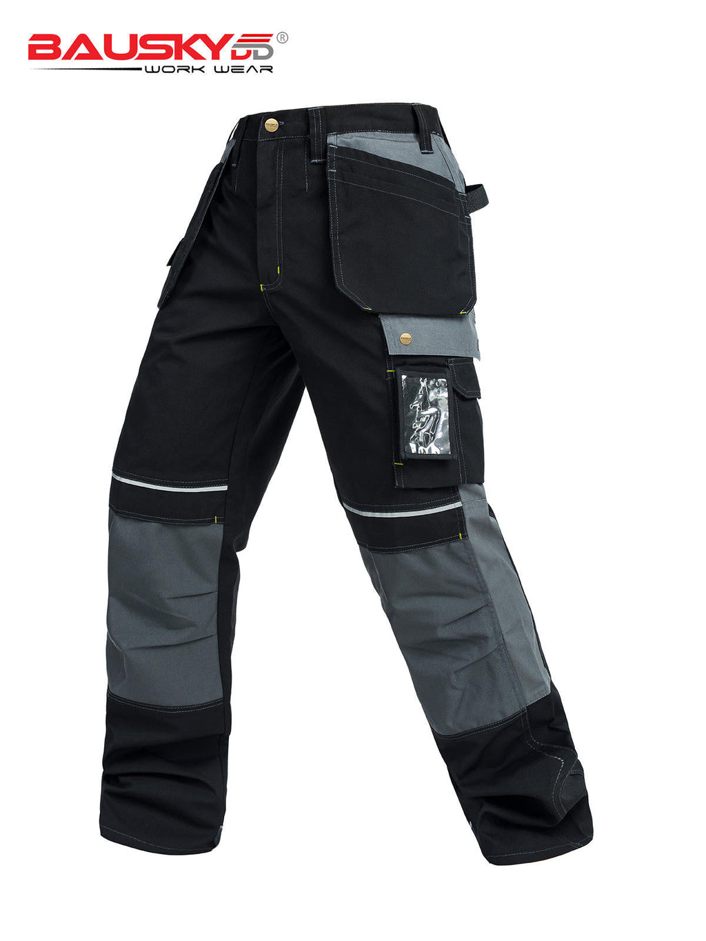 100% Cotton Cargo Pants with Detachable Knee Reinforcement Pockets [B125]