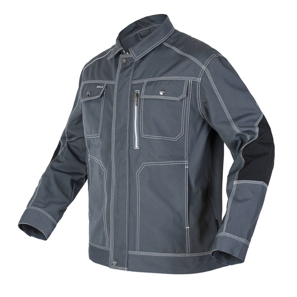Work Jacket – Durable Cargo Style with Utility Pockets & Zip Chest Pocket– Bauskydd [B212]