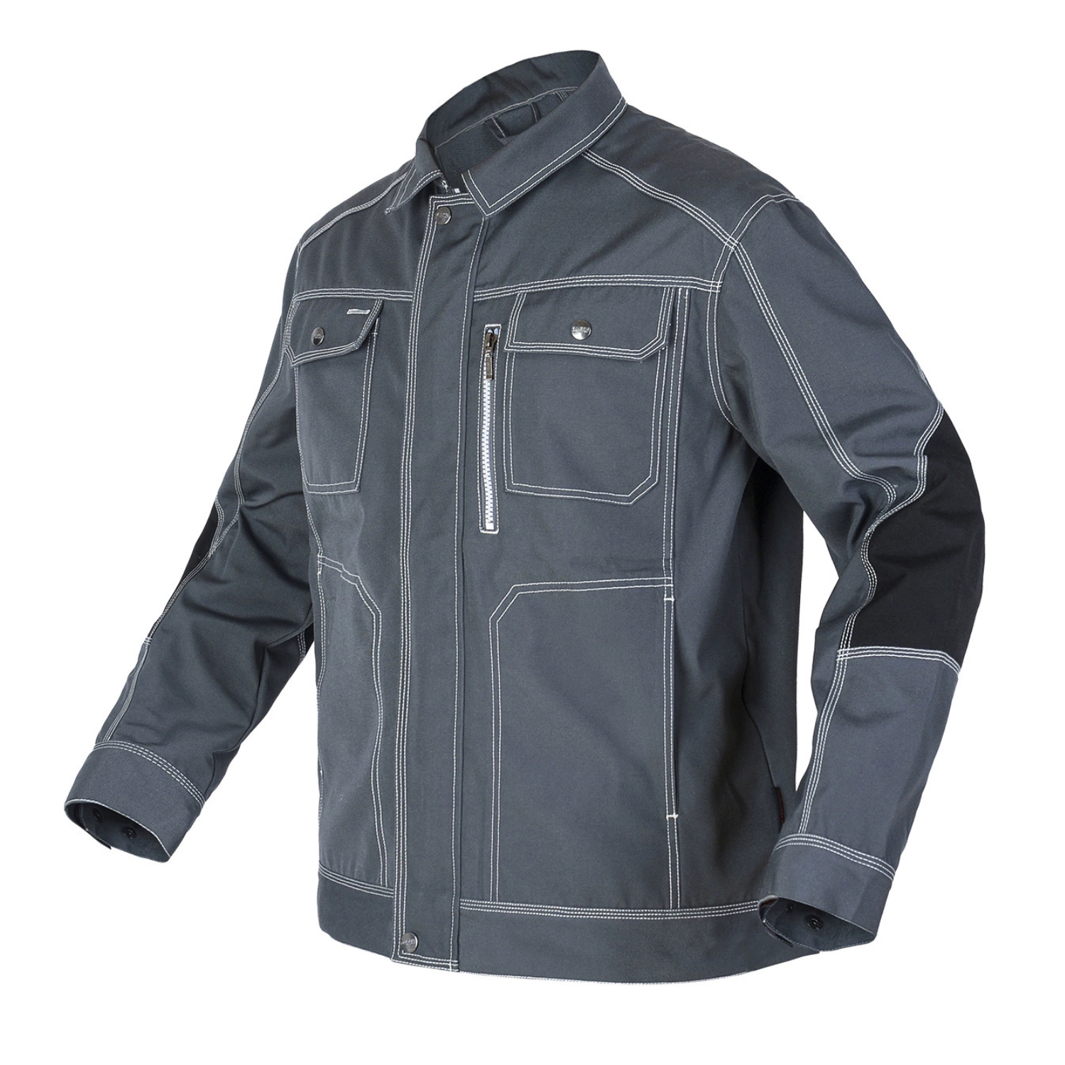 Work Jacket – Durable Cargo Style with Utility Pockets & Zip Chest Pocket– Bauskydd [B212]