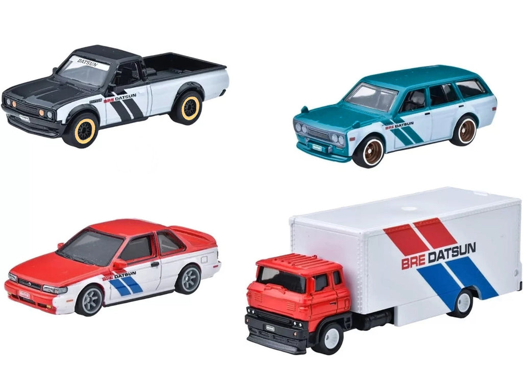 "BRE" Set of 4 pieces Series Hot Wheels "Premium" 2024 Series U Diecast Model Cars by Hot Wheels-1