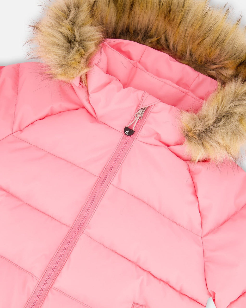 Puffy Winter Jacket Pink-4