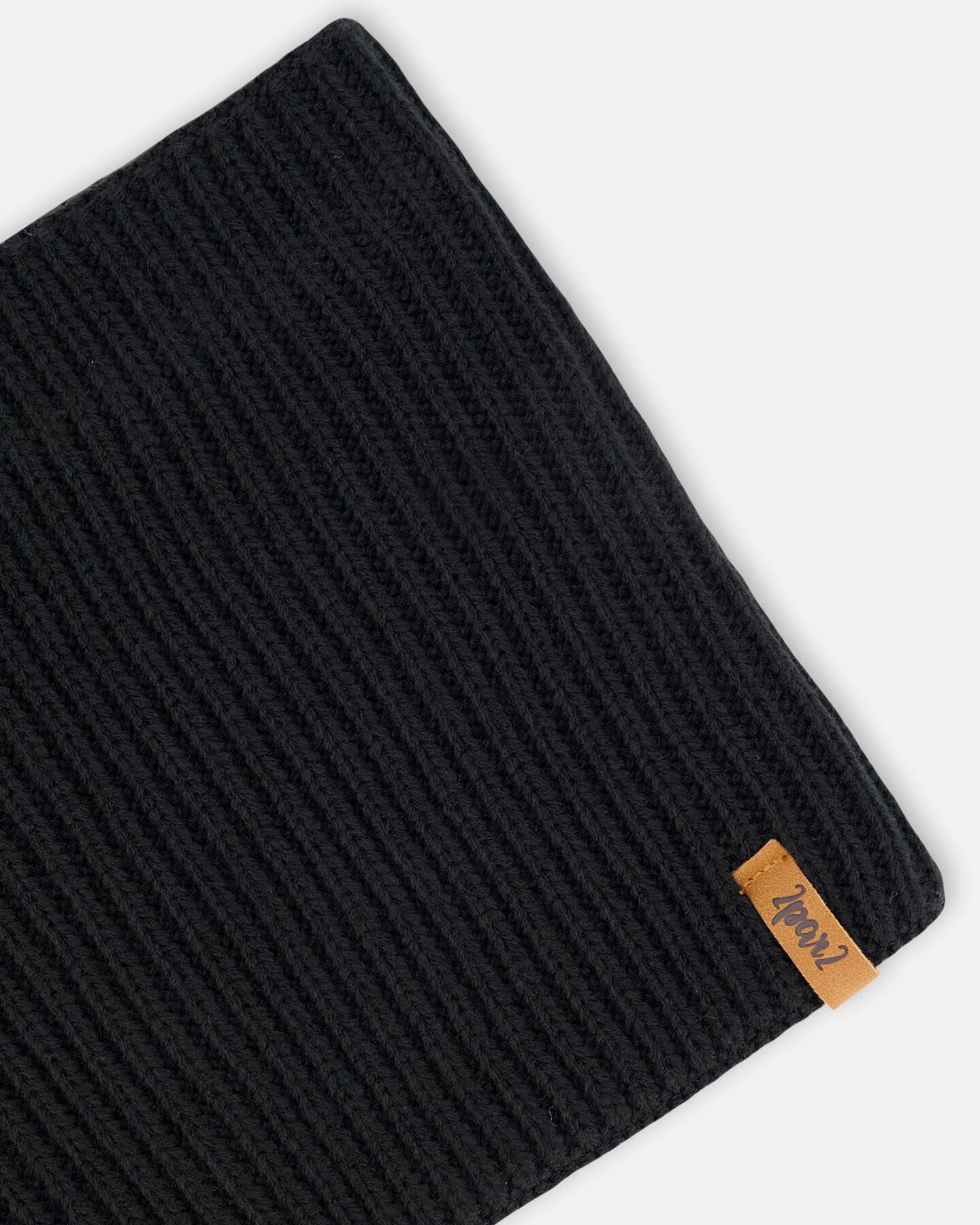 Mid-Season Knit Neck Warmer Black-2