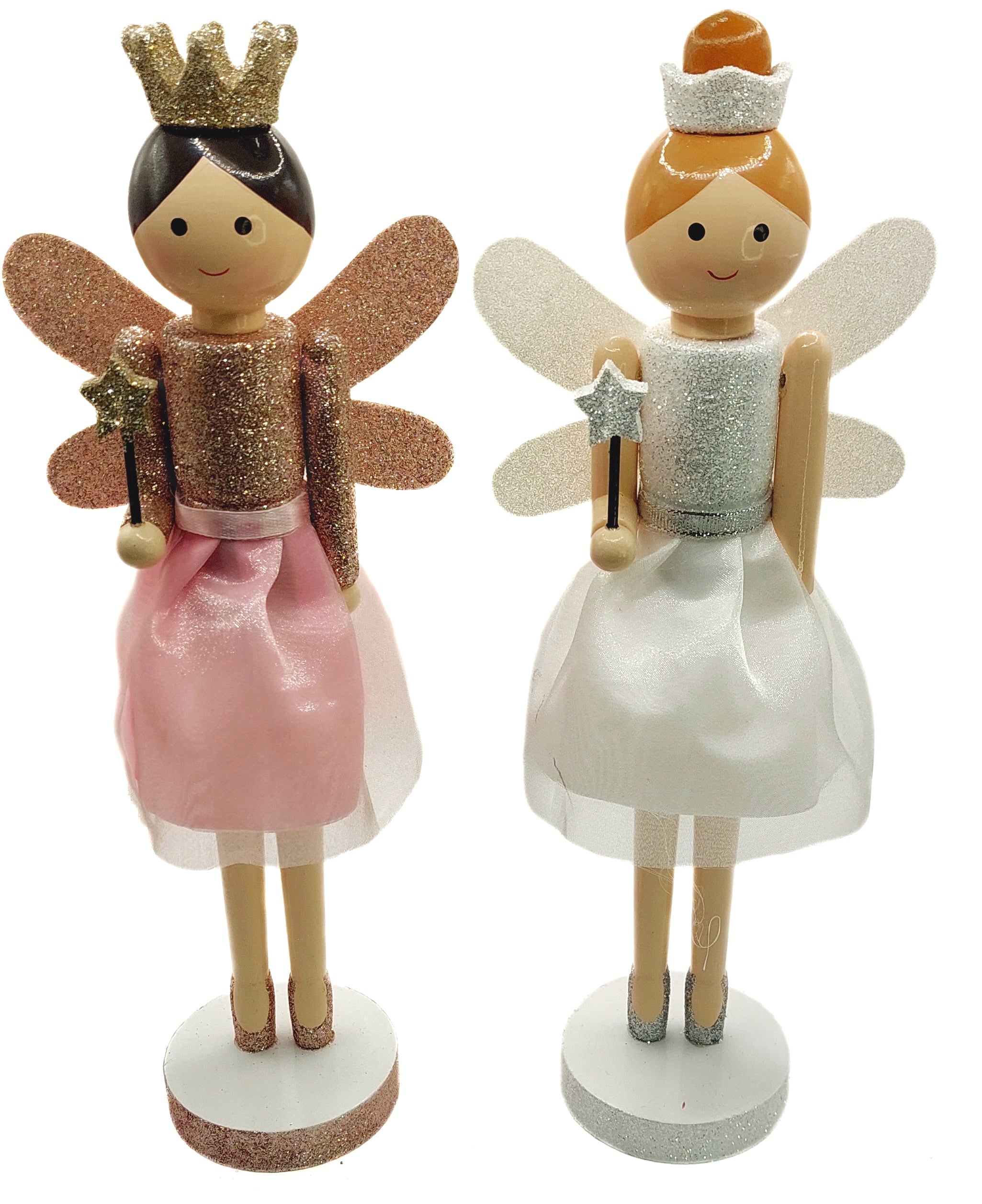 Glittering Fairy Nutcracker Princess Wizardi F07M6-2 White-4