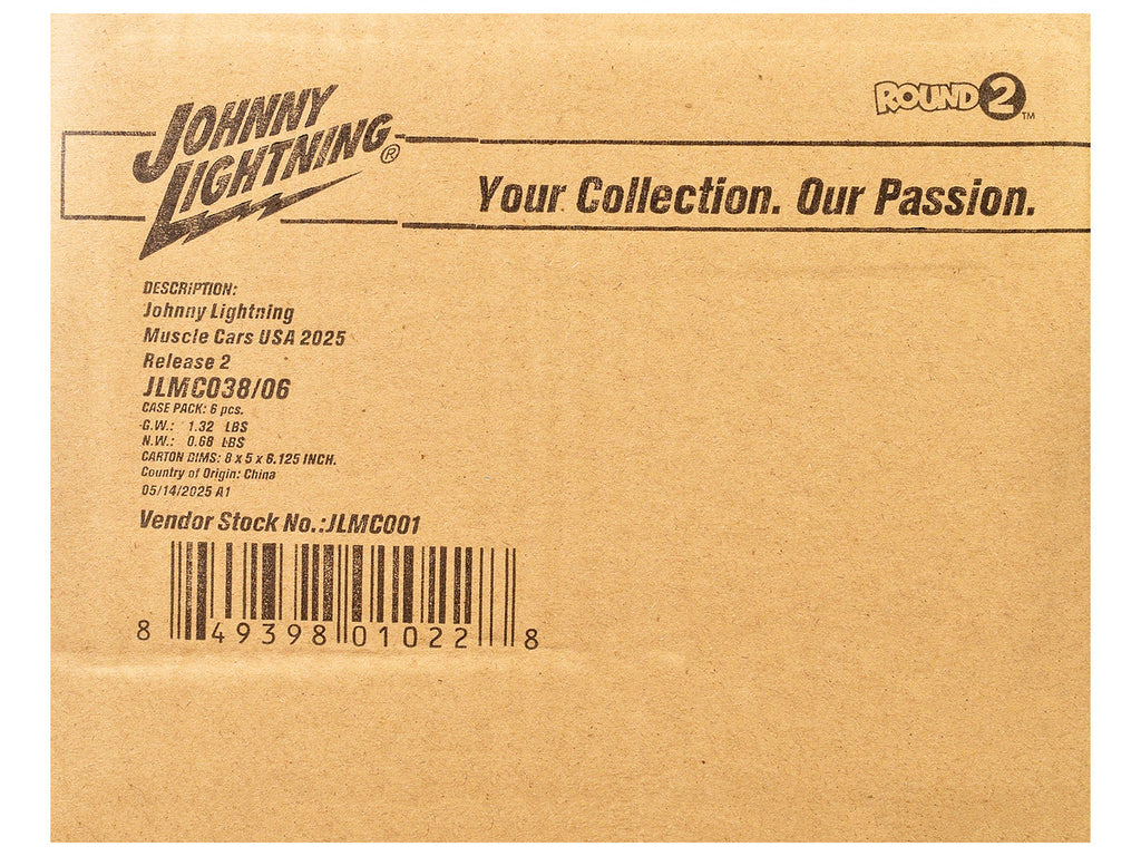 "Muscle Cars USA" 2025 Release 2 Set of 6 pieces 1/64 Diecast Model Cars by Johnny Lightning-2
