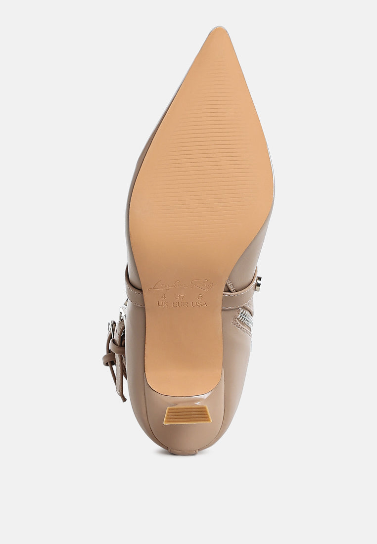 Jaunts Eyelets & Studs Harness Ankle Boots