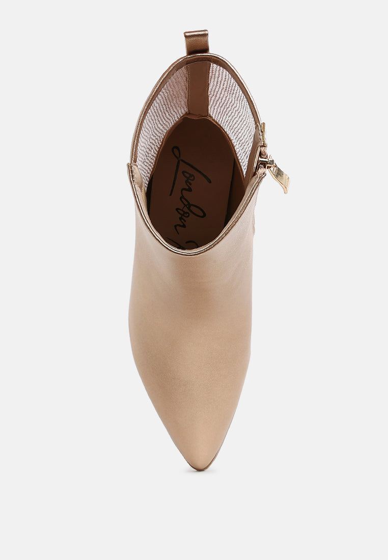 Mimosa Mesh Detail Pointy Ankle Boots