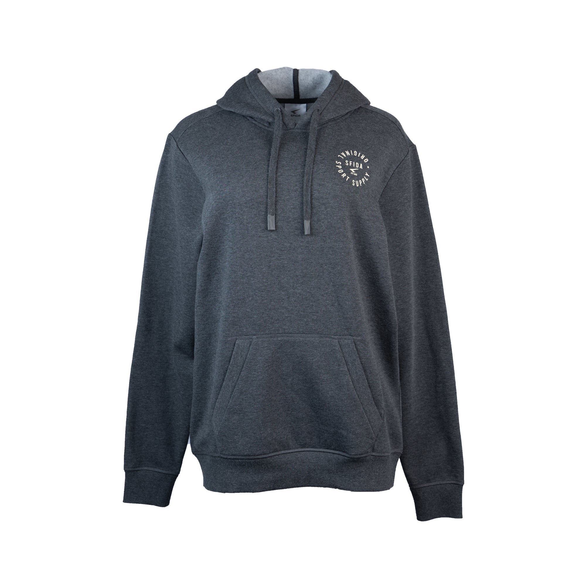 Oakland Mens Fleece Hoodie Charcoal Marle