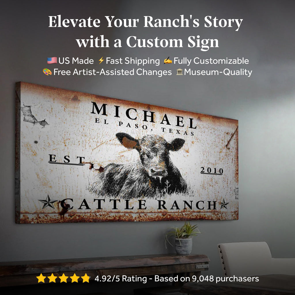 Cattle Ranch Sign X-2