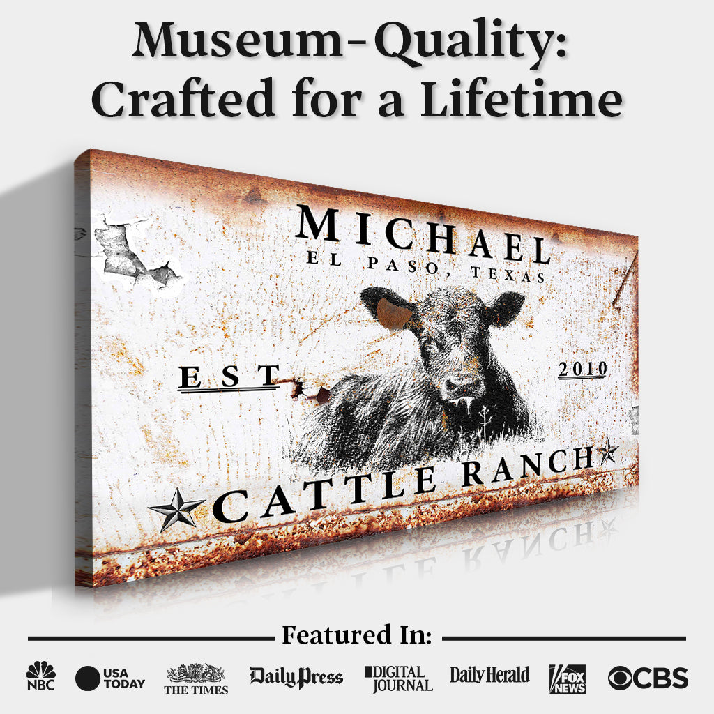 Cattle Ranch Sign X-4