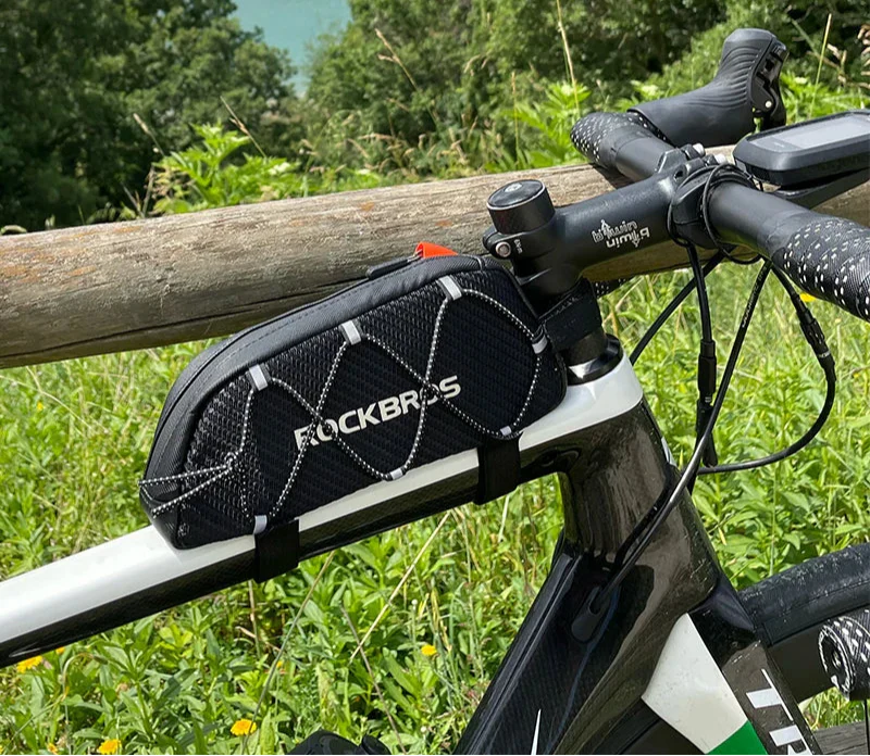 Waterproof Top Tube Bike 1L Ultralight Cycling Bag Black-2