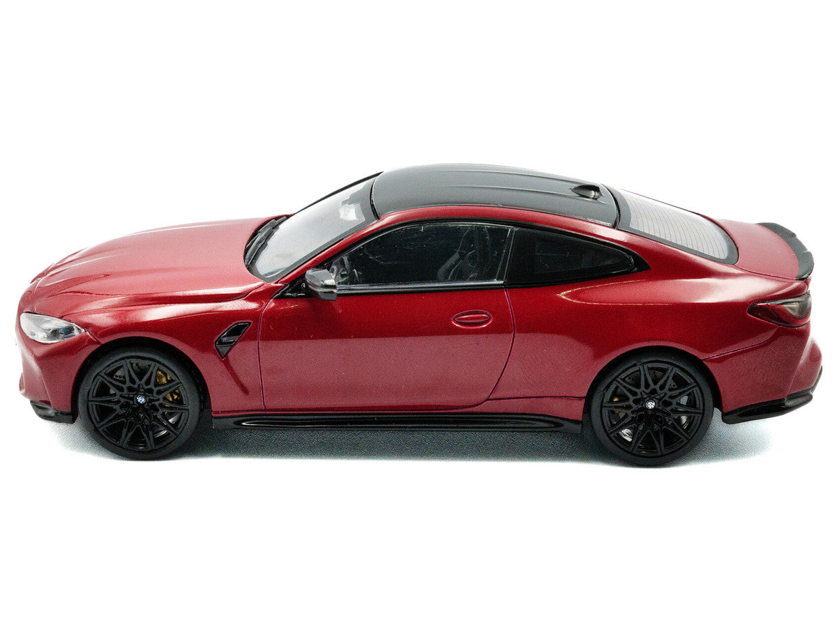 2023 BMW M4 Competition (G82) Imola Red with Black Top 1/43 Diecast Model Car by Solido-0