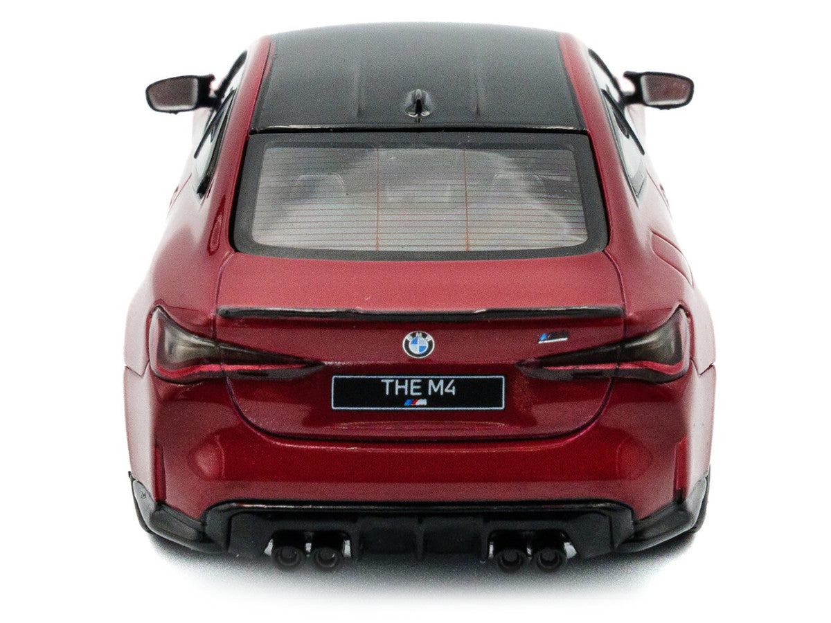 2023 BMW M4 Competition (G82) Imola Red with Black Top 1/43 Diecast Model Car by Solido-3