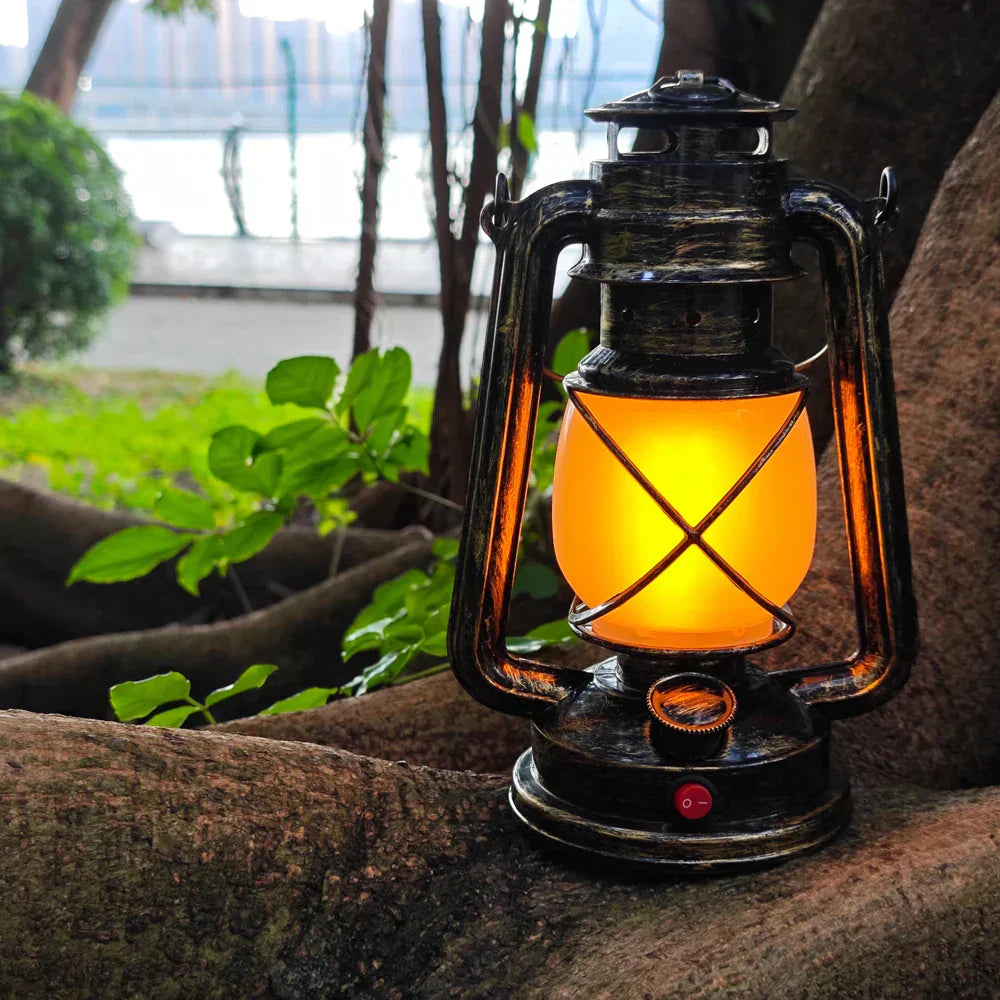 Vintage LED Metal Hanging Lantern-1